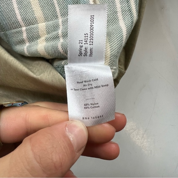 Marine Layer men’s beige zip up hooded jacket S L49-24 - Picture 5 of 5